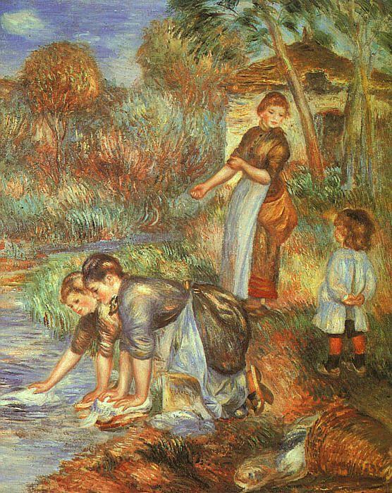 Pierre Renoir Washerwoman Sweden oil painting art